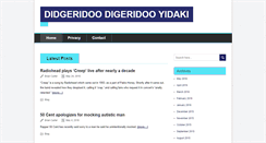 Desktop Screenshot of didgeridoo-digeridoo-yidaki.com